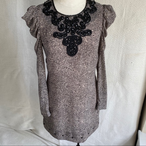 French Connection 4 6 Swirl Print Button Dress - Picture 8 of 8